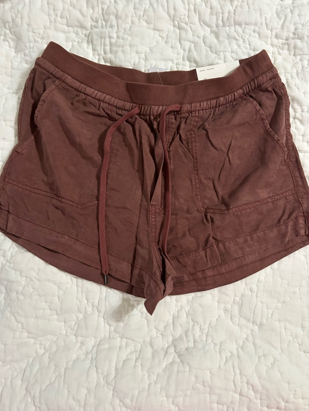 American Eagle Outfitters Women's Drawstring Shorts - Rust Brown